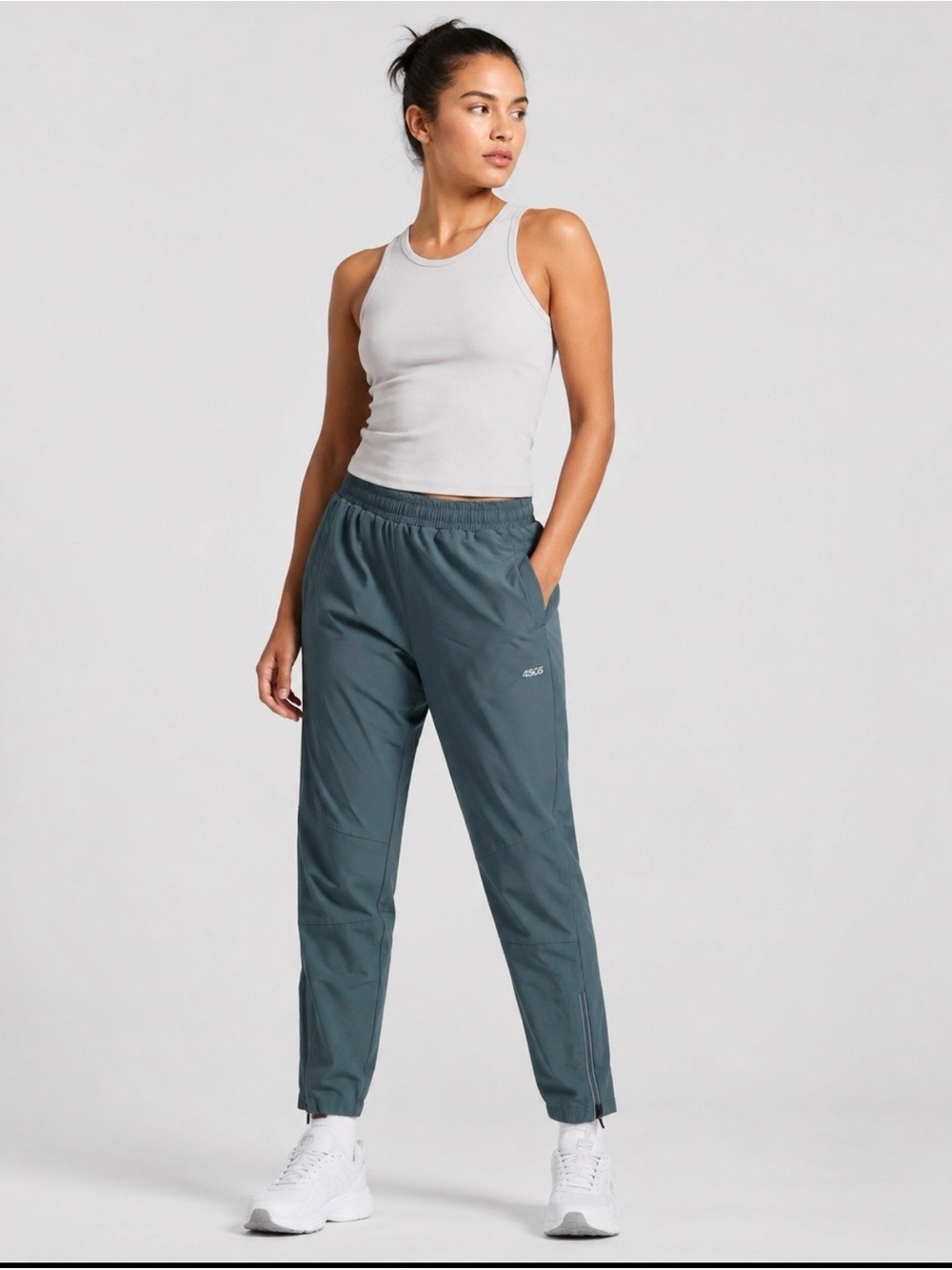 ASOS Teal Green Elastic Waist Track Pants